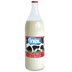 Volle melk gesteriliseerd glas Inex 1l